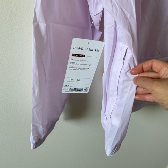 NWT Athleta Anorak Jacket XXS -Lilac - Picture 8 of 9